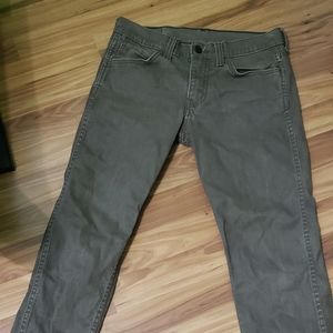 Barely worn olive levis slim fit jeans 30x30